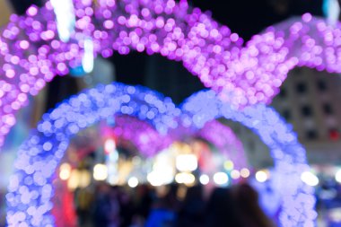 Işıklar arka plan bulanık bokeh.