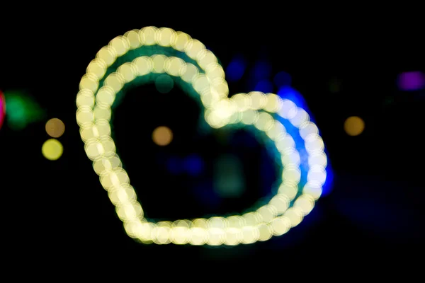 Bokeh sfocato di sfondo luci . — Foto Stock