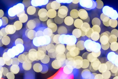 Işıklar arka plan bulanık bokeh.