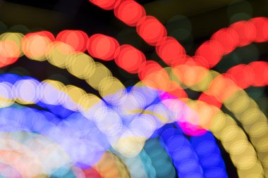 Işıklar arka plan bulanık bokeh.