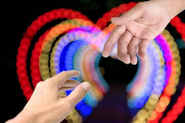 Helpen hand symbool. — Stockfoto