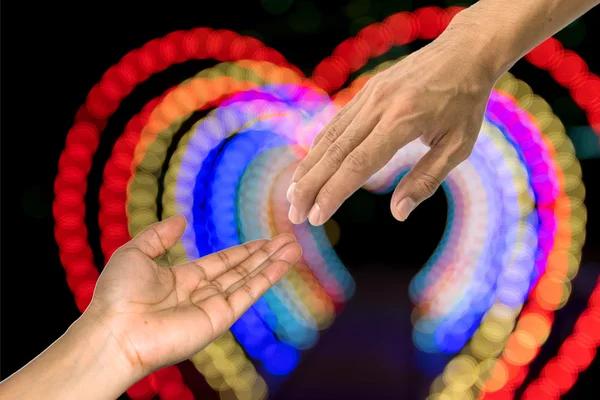 Helpen hand symbool. — Stockfoto