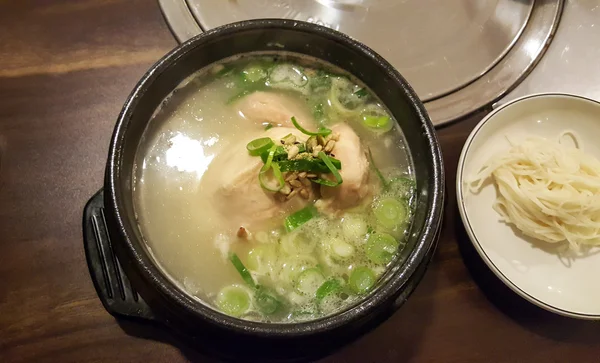 Chicken soup in a cup.