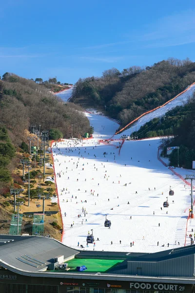 Vivaldi park skigebiet. — Stockfoto