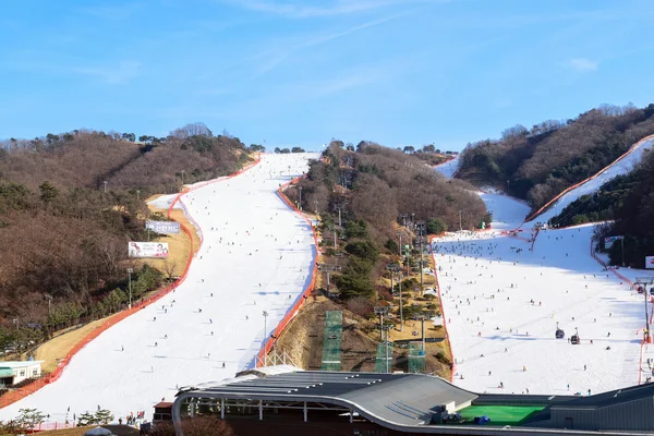 Vivaldi park skigebiet. — Stockfoto