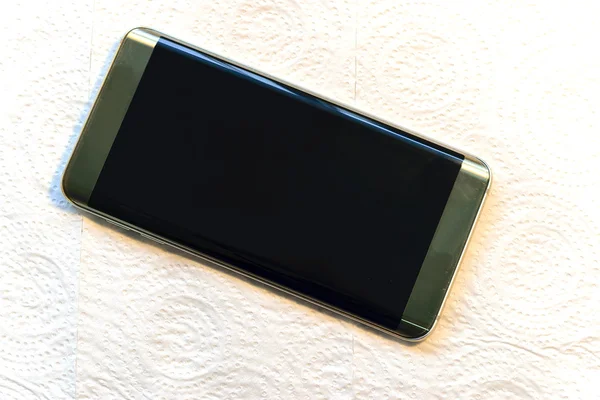 Inteligentny telefon piękny złoty kolor. — Zdjęcie stockowe