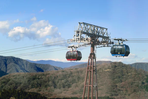 Seilbahn in die Berge. — Stockfoto