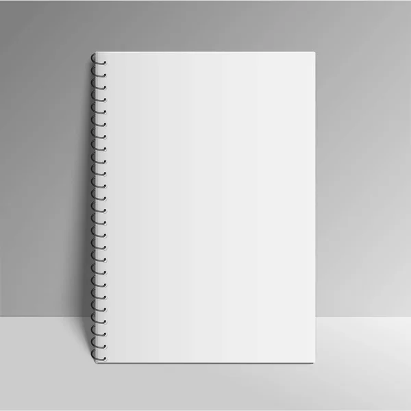 Defter spiral ile alay kadar boş. — Stok Vektör