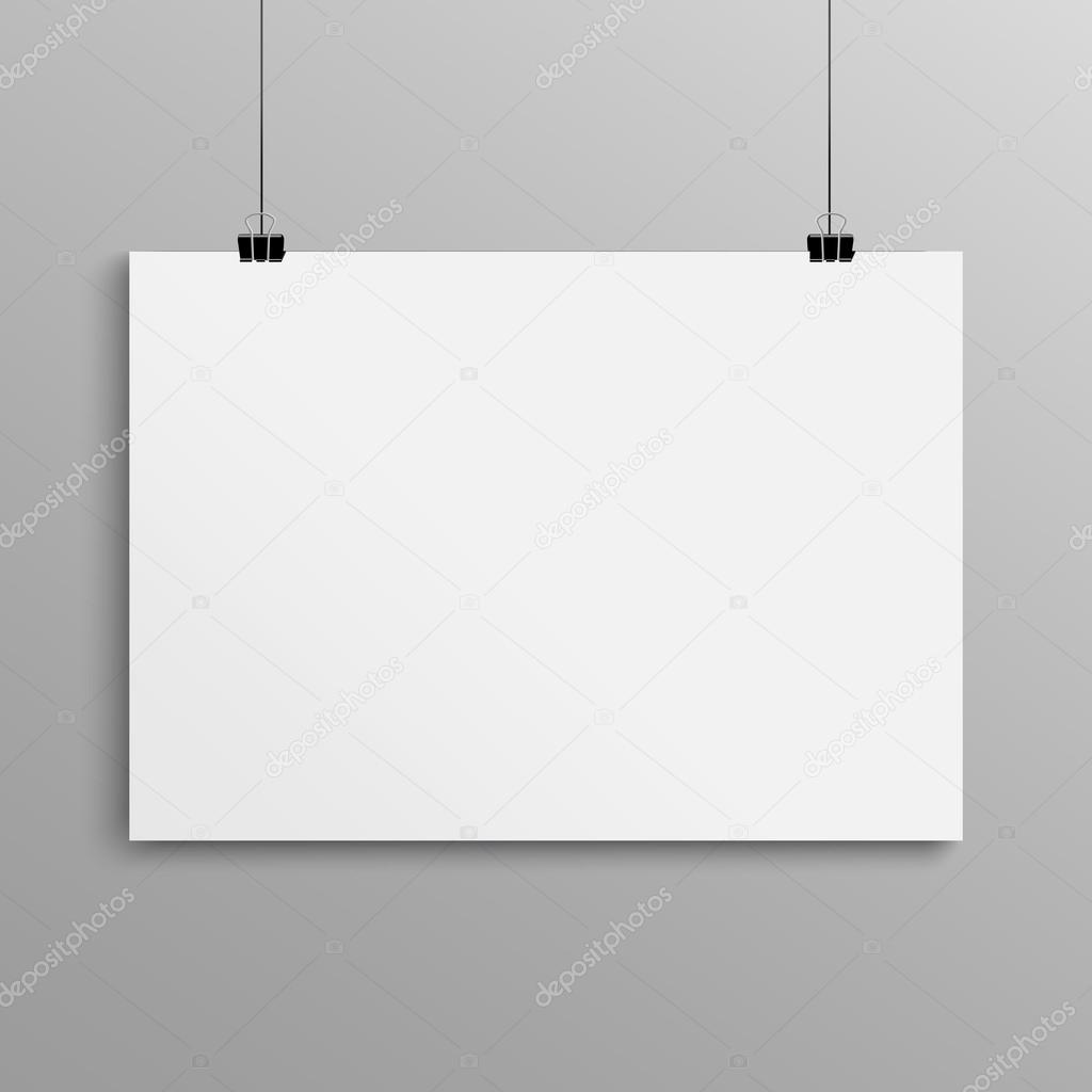 Blank poster, mock up