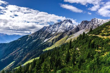 Innsbruck, Avusturya 'daki Alpler' in manzarası