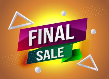 Son satış etiketi. Bayrak tasarım şablonu pazarlama için. Özel teklif ya terfi ya da perakende. mağaza, çevrimiçi mağaza, web sitesi, iniş sayfası için arkaplan modern grafik tasarımı