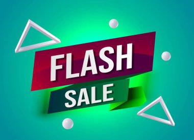 Flaş satış etiketi. Bayrak tasarım şablonu pazarlama için. Özel teklif ya terfi ya da perakende. mağaza, çevrimiçi mağaza, web sitesi için arkaplan modern grafik tasarımı