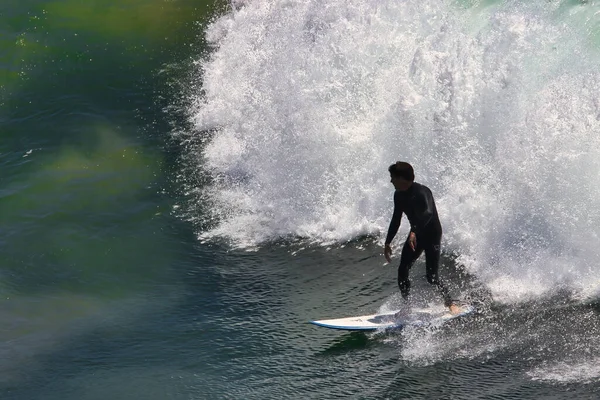 Surfování Velké Letní Vlny Big Dume California — Stock fotografie