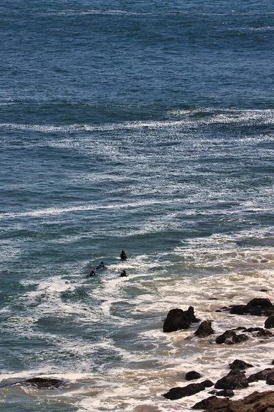 Surf Big Summer Waves Big Dume Califórnia — Fotografia de Stock