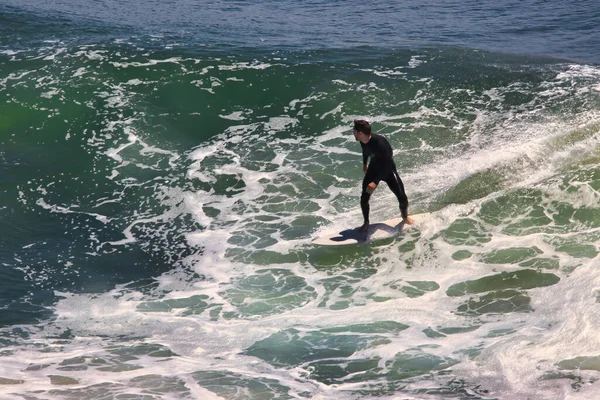 Surfen Big Summer Waves Bij Big Dume California — Stockfoto