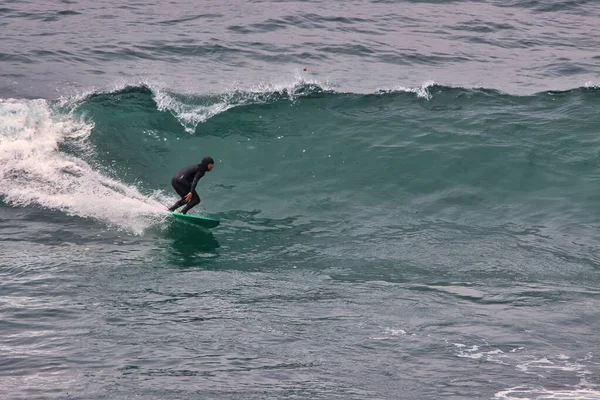 Hiking Surfing Sand Dollar Beach Big Sur Foggy Day — 스톡 사진