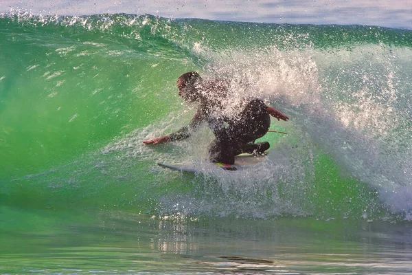 Surfing Vid Rincon Punkt Kalifornien 2021 — Stockfoto