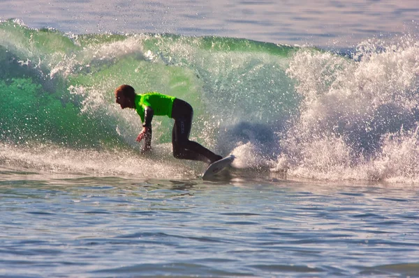 Surfing Punkcie Rincon Kalifornii 2021 — Zdjęcie stockowe