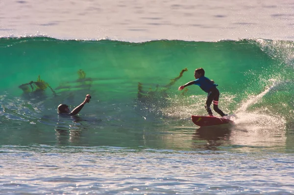 Rincon Klasik Sörf Yarışması Nda Sörf Rincon California 2014 — Stok fotoğraf