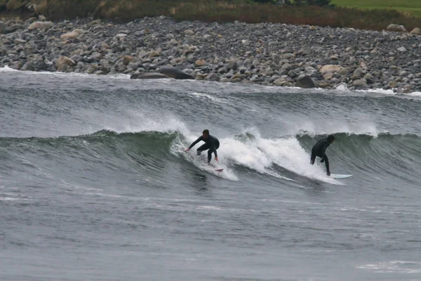 Surfing White Point Nueva Escocia Canadá — Foto de Stock