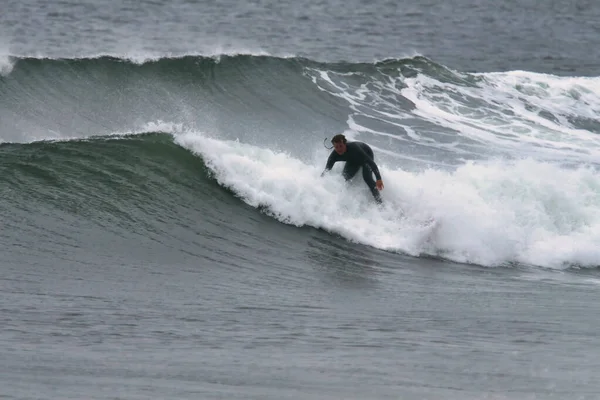 Surfing White Point Nova Scotia Canada — Fotografia de Stock