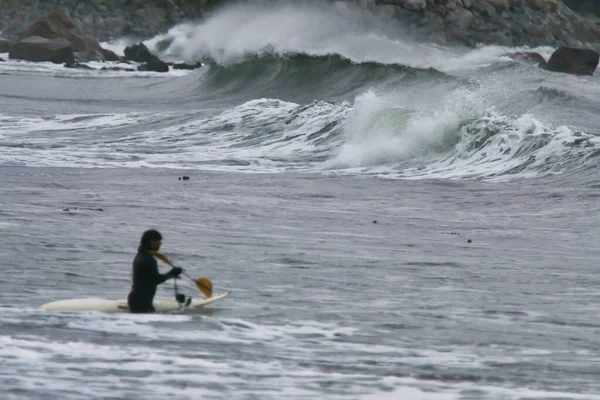 Surfing White Point Nueva Escocia Canadá — Foto de Stock