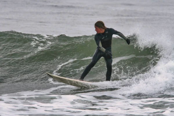 Surfing White Point Nova Scotia Canada — Stok fotoğraf