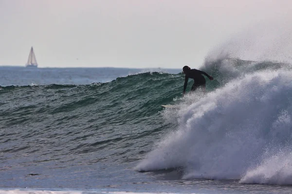 Surfing Rincon Point California 2021 — Stock Photo, Image