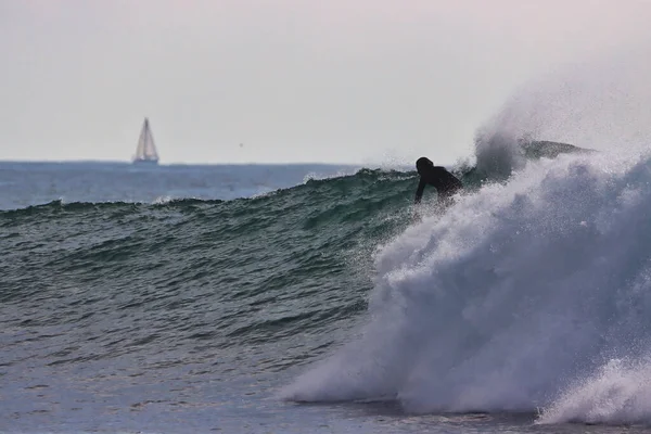 Surfing Rincon Point California 2021 — Stock Photo, Image