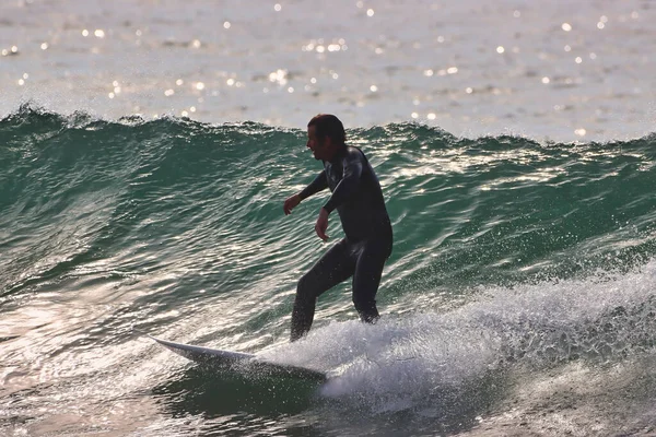 Surfeando Olas Invierno Punto Rincón California 2021 —  Fotos de Stock