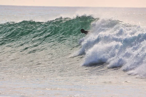 Surfando Ondas Inverno Ponto Rincon Califórnia 2021 — Fotografia de Stock