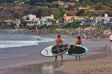 Sayulita Mexico 'da sörf yarışması