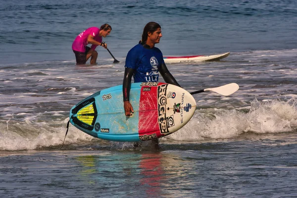 Paddle Concorso Surf Tavolo Sayulita Messico — Foto Stock