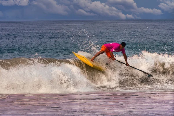 Paddle Board Surfing Contest Sayulita Mexiko — Stockfoto