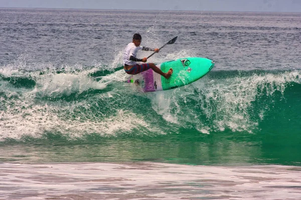 Paddle Concorso Surf Tavolo Sayulita Messico — Foto Stock