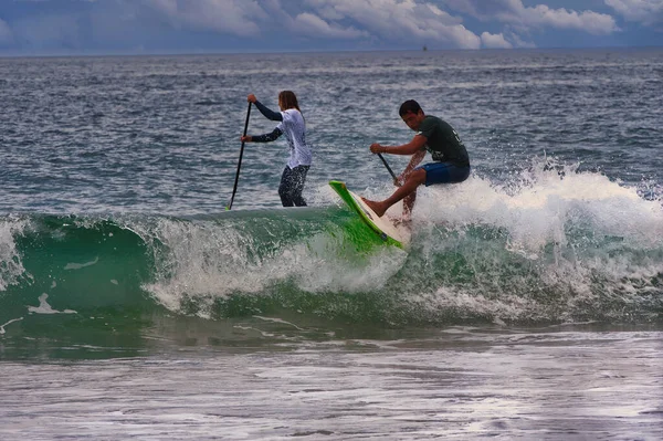 Διαγωνισμός Σερφ Paddle Board Στη Sayulita Του Μεξικού — Φωτογραφία Αρχείου