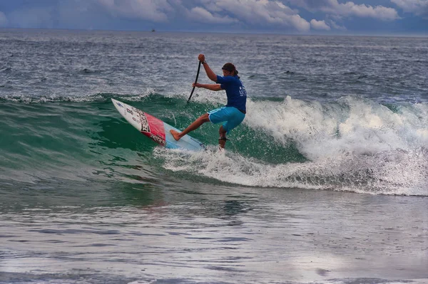 Paddle Board Surfing Tävling Sayulita Mexiko — Stockfoto