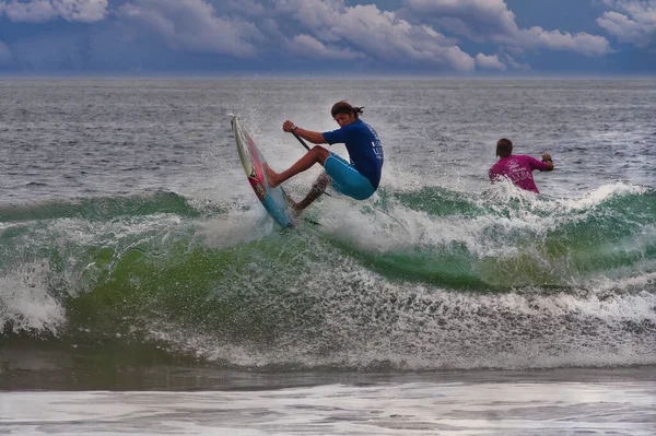 Paddle Concorso Surf Tavolo Sayulita Messico — Foto Stock