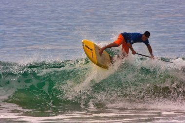 Sayulita Mexico 'da sörf yarışması