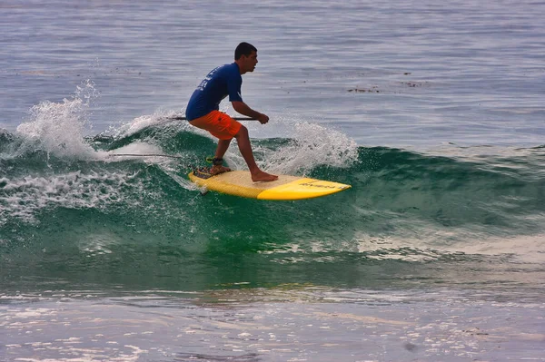 Paddle Board Surfování Soutěž Sayulita Mexiko — Stock fotografie