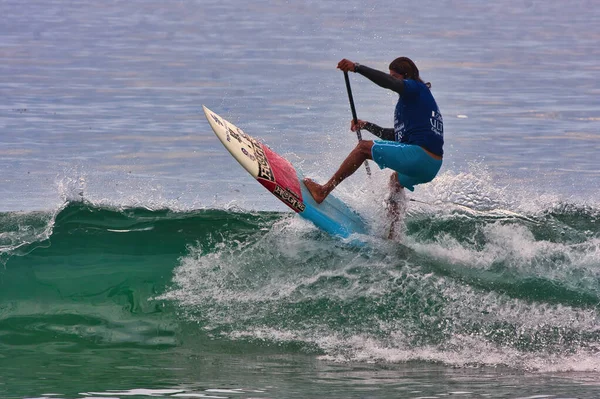 Paddle Board Surfing Tävling Sayulita Mexiko — Stockfoto