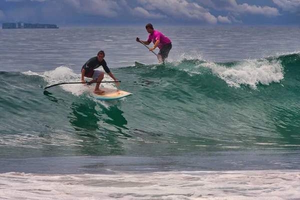 Paddle Board Surfing Contest Sayulita Mexiko — Stockfoto