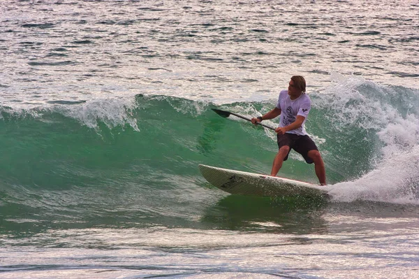 Paddle Board Surfing Contest Sayulita Mexico — Stock Photo, Image