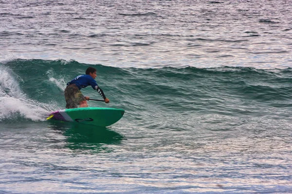 Paddle Board Surfování Soutěž Sayulita Mexiko — Stock fotografie