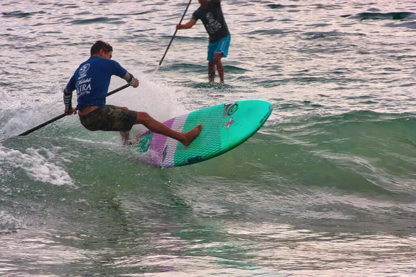 Paddle Board Surfing Contest Sayulita Mexico — Stock Photo, Image