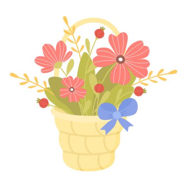 Sepette bahar çiçekleri