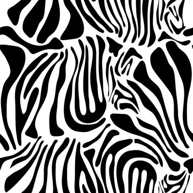 Optik illüzyon zebra sorunsuz vektör desen. 