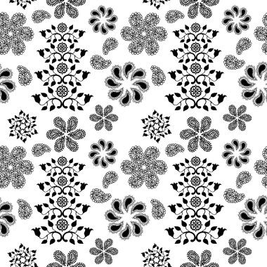 Boho fantezi etnik motifleri, hayvan baskı ve Art Deco öğeleri ile stil sorunsuz duvar kağıdı.