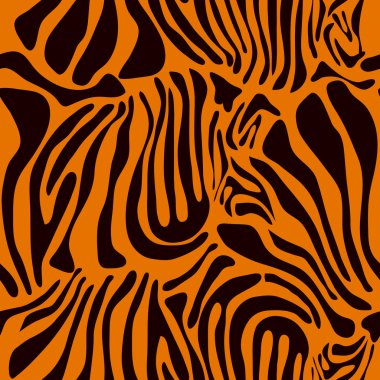 Optik illüzyon kaplan sorunsuz vektör desen.