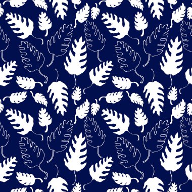 Düşen yaprakları ile sorunsuz vektör arka plan.